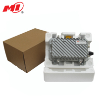 Mini receptor de fibra exterior de 2 puertos Nodo óptico AC220V AGC CATV 2 salidas FTTB Equipo de interior
