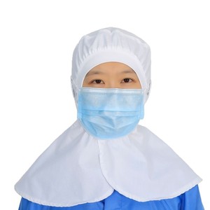 Gorro de trabajo especial para fábrica de alimentos, gorro acanalado que se ajusta al rostro, capa blanca, cubrecabezas protector para talleres de procesamiento - Product Image 5