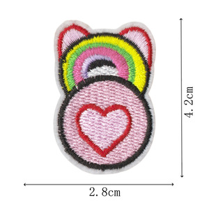 Cute Embroidered Girl <strong>Pink</strong> Sunglass Lipstick Bag High-heeled Shoes Bikini Hello Patch for Jacket Bag <strong>Dress</strong> - Product Image 3