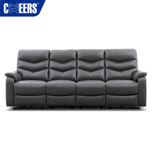 Ensemble de meubles MANWAH CHEERS <span class=keywords><strong>Canapé</strong></span> de salon <span class=keywords><strong>inclinable</strong></span> électrique en cuir rembourré Euro <span class=keywords><strong>4</strong></span> <span class=keywords><strong>places</strong></span> de luxe - Product Image 3