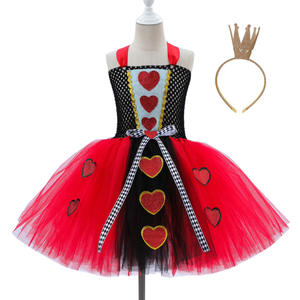 Disfraz <span class=keywords><strong>de</strong></span> Princesa <span class=keywords><strong>Reina</strong></span> <span class=keywords><strong>de</strong></span> <span class=keywords><strong>Corazones</strong></span> para Niñas, Disfraz <span class=keywords><strong>de</strong></span> Halloween, Cosplay, Vestido <span class=keywords><strong>de</strong></span> Cumpleaños con Accesorios para 3-12 Años - Product Image 2