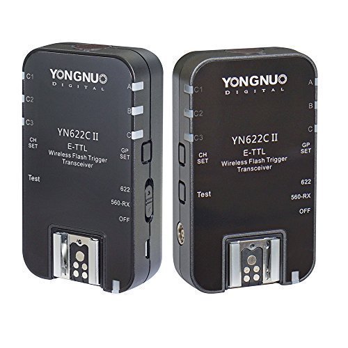 YONGNUO All Series YN622C II High-speed Sync HSS 1/8000s ETTL Camera Wireless Flash Trigger for Canon Camera
