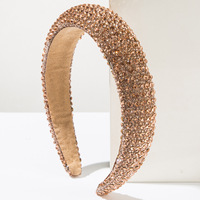 Serre-tête de luxe scintillant en strass pour femme, bandeau multicolore géométrique en forme de cœur, accessoires de mode pour cheveux de soirée