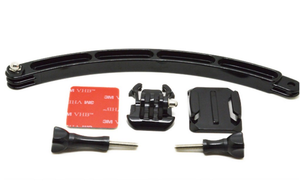 Kit de montage pour casque avec bras d'extension + boucle + autocollant, pour GoPro Hero 6/2020 3 + caméra de Sport <span class=keywords><strong>SJ5000</strong></span>, nouveau, 5/4 - Product Image 5