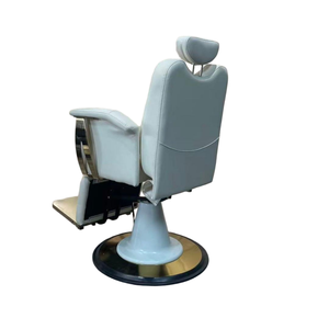 Nuova Poltrona da Barbiere di Lusso con Base Rotonda Dorata, Sedia Reclinabile Idraulica Moderna per Parrucchiere - Product Image 5
