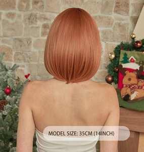 Perruque pour <span class=keywords><strong>femme</strong></span>, cheveux courts et raides, sans couture, tendance, personnalité, célébrité d'Internet, moelleuse, vente en gros - Product Image 6