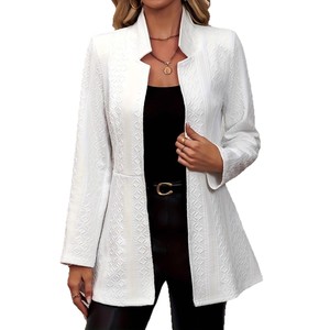 <span class=keywords><strong>Blazer</strong></span> transpirable tejido de Color sólido elegante para mujer transfronteriza con <span class=keywords><strong>plataforma</strong></span> independiente de comercio exterior europeo y americano - Product Image 5
