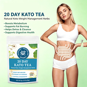 Thé minceur Weight L Oss, thé détoxifiant à base de plantes Keto, brûleur de graisse, stimulant du métabolisme, <span class=keywords><strong>coupe</strong></span>-<span class=keywords><strong>faim</strong></span> naturel, 20 sachets - Product Image 1