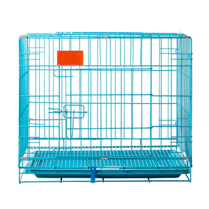 <span class=keywords><strong>Cage</strong></span> pour animaux de compagnie en métal épaissi, pliable, pour chien, chat, lapin, poulet, disponible en tailles grande, moyenne et petite - Product Image 4
