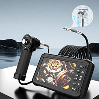 Endoscopio Industrial de Doble Lente de 4.0 mm y 7 Pulgadas, IPS 1080P, Articulación de 720 Grados y 4 Direcciones para Tuberías/Alcantarillas/Canalizaciones