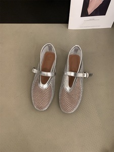 รองเท้าตาข่ายระบายอากาศสำหรับผู้หญิงรองเท้าส้นเตี้ยรองเท้าส้นเตี้ยแบบเรียบสำหรับสวมใส่ทุกวันน้ำหนักเบา - Product Image 6