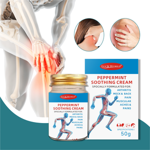 Baume Analgésique Herbal à la Menthe Poivrée 50g, Écologique, Certifié ISO, pour Douleurs Articulaires, Dorsales, Corporelles, Lombaires, Cervicales et Orthopédiques - Product Image 1