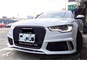 <span class=keywords><strong>Paraurti</strong></span> <span class=keywords><strong>Anteriore</strong></span> Veidt Adatto per <span class=keywords><strong>Audi</strong></span> A6, Modifica RS6, Assemblaggio <span class=keywords><strong>Paraurti</strong></span> <span class=keywords><strong>Anteriore</strong></span> A6L C7 13-15, Modello RS6 con Griglia - Product Image 2