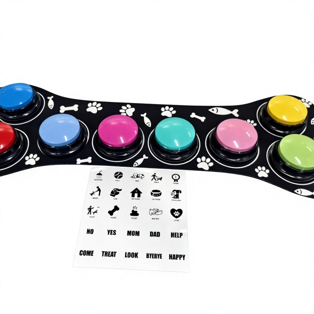 Wholesale Talking Dog Button Sound Recording Learning Tool Custom Messages Cognitive Exercise Household Practice