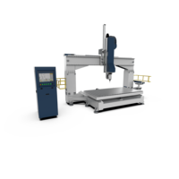 Routeur CNC 5 axes YOUHAO pour bois/moule EPS, zone de travail 1200x1200mm, système de contrôle OSAI Italie, multifonctionnel avec moteur et pompe