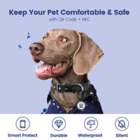 PawView Wasserdichter NFC-Silikon-Smart-Haustier-ID-Anhänger mit QR-Code für Hunde und Katzen – personalisierbar für Halsbänder