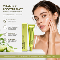 Sérum Booster Vitamine C 30ml avec Glutathion pour un Blanchiment Instantané, Atténuation des Taches Brunes, Réduction des Rides et Ridules, Peau de Verre