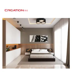 Creation Hotel Amway Grand Plaza Giường Nội Thất Khách Sạn Bằng Gỗ Nguyên Khối Phong Cách Baroque Pháp Cho Các Dự Án