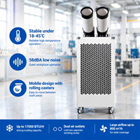 Refroidisseur d'air mobile portable, unité de refroidissement local industrielle, refroidisseur d'air commercial pour entrepôt, atelier, garage