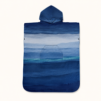 Peignoir de bain à capuche en microfibre personnalisé, poncho de plage, serviette de bain et de surf à séchage rapide et compacte pour adultes, vente en gros