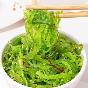 Ensalada de algas marinas sazonadas enlatadas, lista para comer, wakame verde fresco con sésamo y chile - Product Image 2