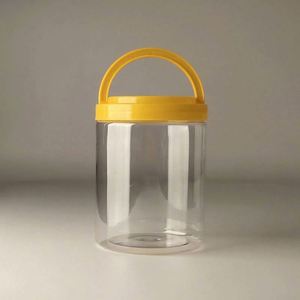 MAIRUN MBST-047 300ml/500ml/1000ml Clear BPA-Free PET Wide Mouth Storage <b>Jar</b> Aluminum Screw Cap Custom Color Skin Care Cream - Product Image 3