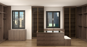 Fabrieksprijs Op Maat Gemaakte Slaapkamer Walk-In Draagbare Kledingkast Glazen Deurkast Moderne Houten Garderobekast Kamerkasten