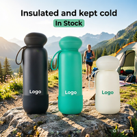Bouteille de sport en acier inoxydable avec poignée portable et couvercle champignon, gobelet isotherme d'extérieur, tasse de voyage anti-fuite pour voiture
