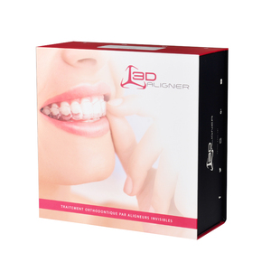 Custom Logo Luxe Houder Prothese Tandheelkundige Aligner Magnetische Doos Verpakking Kartonnen Doorzichtige Aligner Doos - Product Image 1