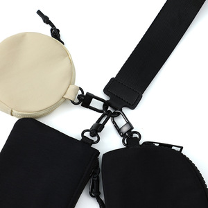 3-in-1 Nylon Modular <b>Wallet</b> Set Lanyard <b>Card</b> <b>Holder</b> Coin Cash Pouch Detachable Wristlet Travel Everyday Essentials Wholesale - Product Image 5