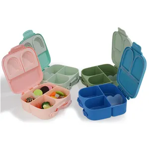 lunch box with 3 compartment with animal Castle airplane Rocket printing lunch box for kids school bpa free