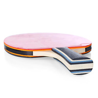 Ensemble de raquettes de tennis de table professionnel |   Plinthe en bois de frêne 7 couches à prise droite |   Kit de ping-pong personnalisable ODM/OEM 410g