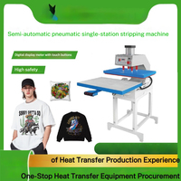 Nueva Máquina de Prensa de Calor Automática Personalizada de Una Sola Estación 40x60 para Camisetas, Tipo Neumático Extraíble, Transferencia Térmica