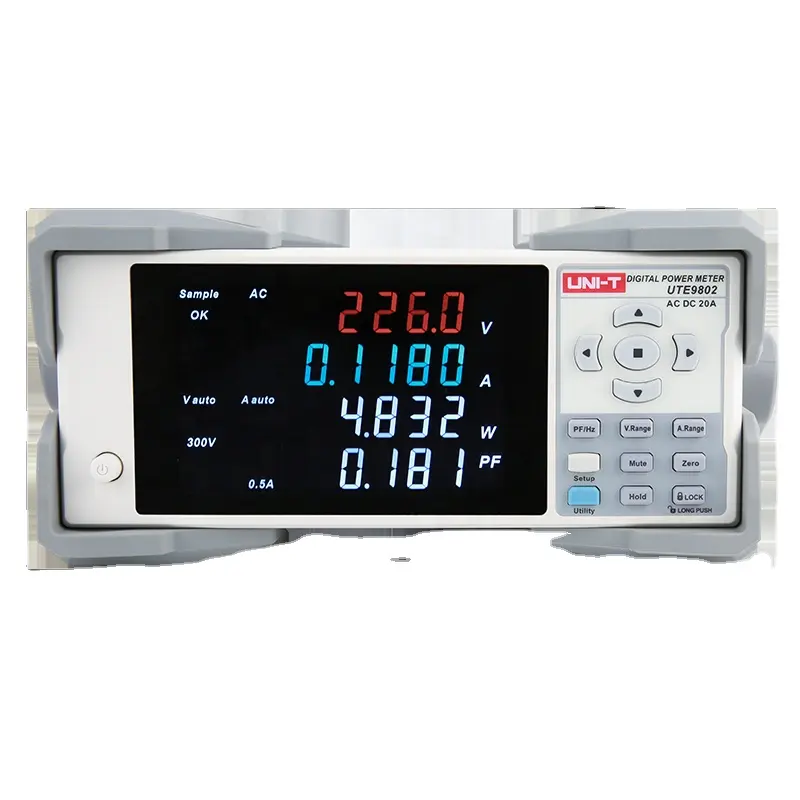 UNI-T New product digital Power Meter UTE9802 UTE9811 600V 20A power meter tester Max 12kw power meter