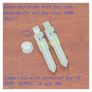 Lame de clé universelle non taillée Szvoraus avec marquage du code de clé pour toutes les clés perdues (06) #   NSN11) - Product Image 2