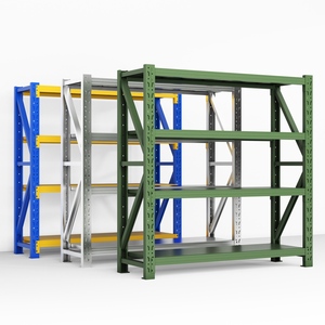 Étagère de rangement en acier robuste, capacité de 500 kg par niveau, rayonnage industriel réglable - Product Image 5