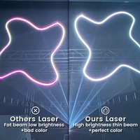 Effet de spectacle laser 3D RGB DMX512 d'animation extérieure étanche 30W 35KPPS