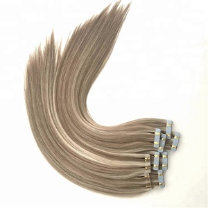<span class=keywords><strong>Nouvelle</strong></span> Arrivée Extensions de Cheveux Humains Premium 100% Russes Européens Double Drawn Remy Skin Weft de Haute Qualité à Bandes Adhésives - Product Image 6