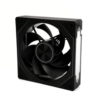 Ventilateur de boîtier ARGB OEM noir 12 cm pour ordinateur de bureau, ventilateur de refroidissement CPU avec dissipateur thermique en plastique 5V 3 broches pour refroidissement de boîtier d'ordinateur