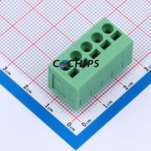 1991121 Spring Terminal Block Through hole Component (THT),P=5mm Connector 5mm Green Through Hole 5P - Product Image 1