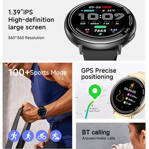 Reloj Inteligente KC100 con GPS, Monitor <span class=keywords><strong>de</strong></span> Frecuencia Cardíaca, Presión Arterial, Monitoreo <span class=keywords><strong>de</strong></span> Salud, Resistente al Agua 1ATM, Rastreador <span class=keywords><strong>de</strong></span> Actividad Física y Deportiva - Product Image 3