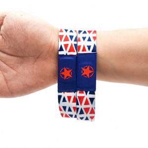 Bracelet élastique personnalisé avec logo, style art populaire, articles promotionnels avec impression par sublimation, commandes en gros - Product Image 2