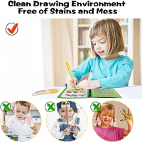 Livre de coloriage créatif éducatif, livre de coloriage à l'eau pour enfants
