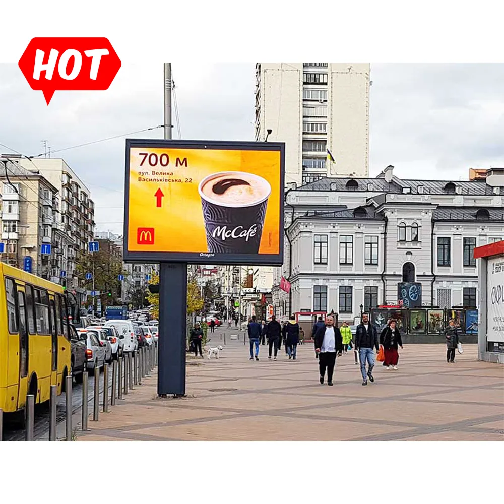 5M X 3M P4 P6 Outdoor Led Screen Panel Pantalla Led For Advertising Double Side Sided Large Led Display Panel For Coffee Shop