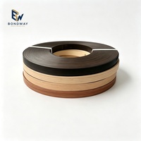 Bande de chantournage PVC effet bois brillant auto-adhésive 1x22mm en rouleau, largeur personnalisable 0.4-3mm, pour le placage, le MDF et la décoration de meubles