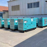 Générateur diesel silencieux 20kw 30kw 40kw 50kw 60kw, triphasé quatre fils, usage commercial - Marque de moteur réputée, prix abordable