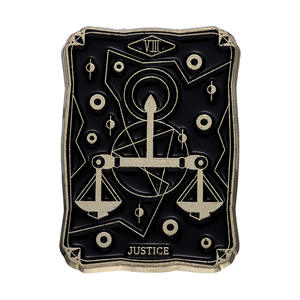 Pin Decorativo Vintage de Metal con Forma de Carta del <span class=keywords><strong>Tarot</strong></span>, Impreso en Tipografía, Diseño Geométrico de Dibujos Animados para Bodas - Product Image 4