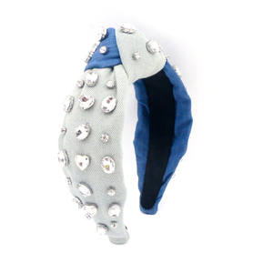 Bandeau de fête à paillettes inspiré des créateurs de mode de rêve Bandeau de luxe à paillettes en diamant strass - Product Image 4