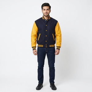 Venta caliente de moda de satén de seda al por mayor Varsity chaquetas de color personalizado Logo Mens Bomber CollegeBaseballjacket para los hombres - Product Image 1