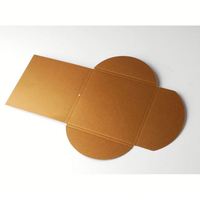 Caja de Embalaje de CD Kraft Reciclado en Relieve con Logotipo Personalizado Simple, Forro de Esponja de Cartón Plegable de Bajo Costo, Libre de Cierre Magnético